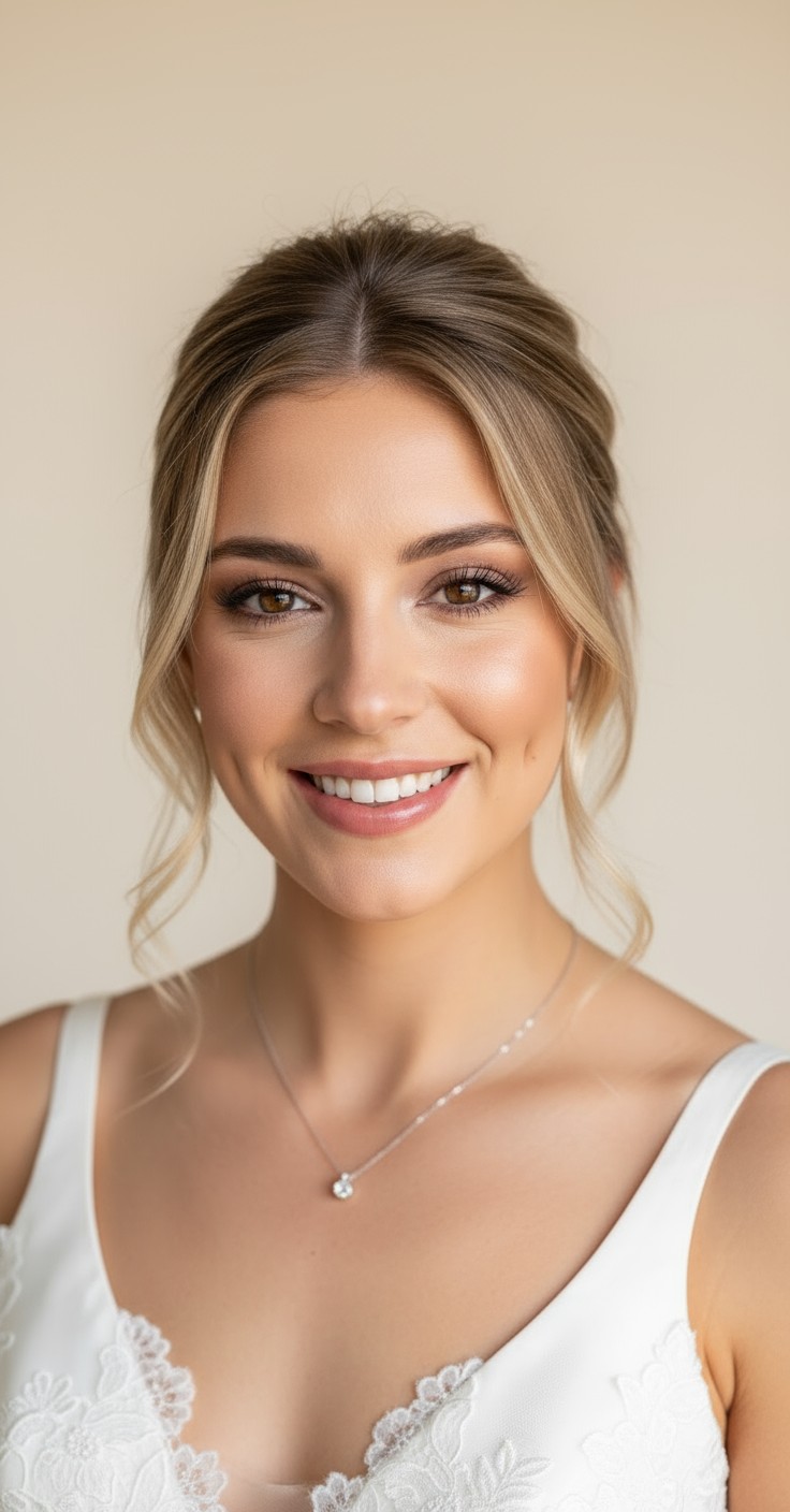 After Messy Updo For Wedding